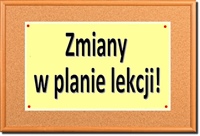 Ważne! Plan lekcji obowiązujący od 23 marca 2020r