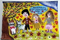 Ola Organista ze szkoły w Korytnicy wyróżniona w konkursie plastycznym „Z rodziną najlepiej”