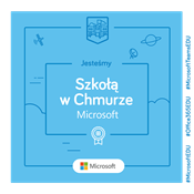 Certyfikat "Szkoła w Chmurze Microsoft"